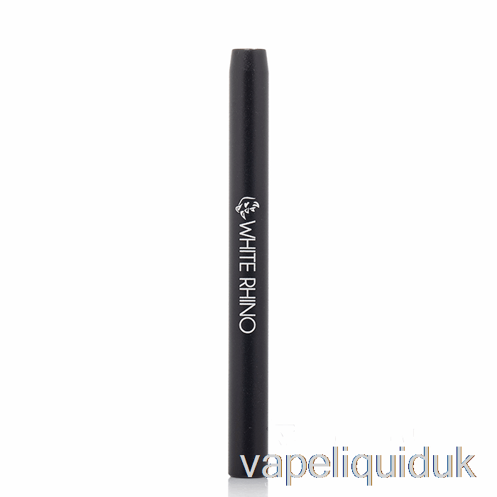 White Rhino Metal Bat Taster Pipe Black Vape Juice